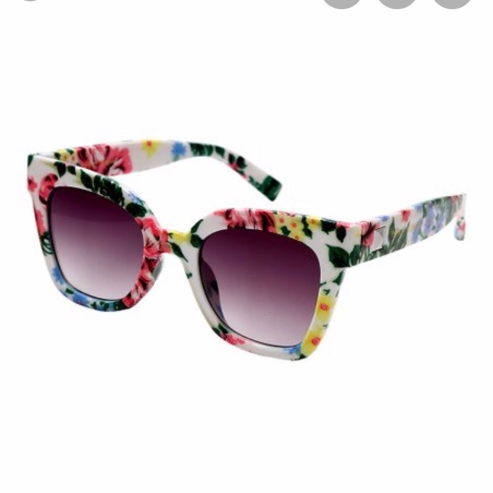 Betsey Johnson floral square sunglasses
